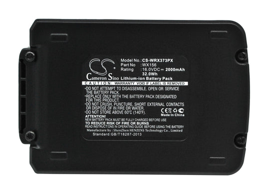 Replacement Battery for Worx WX373 – Power Tool – 2000mAh / 16V