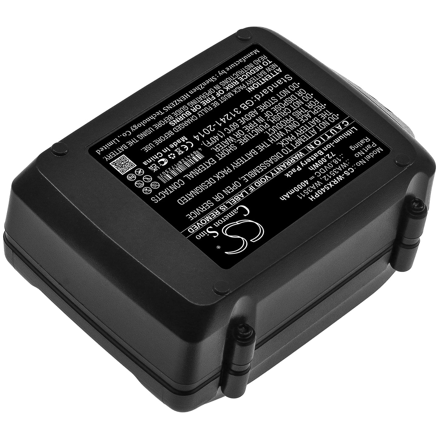 Replacement Battery for Worx  RW9161 – Power Tools – 4000mAh / 72.00Wh / 18.0V