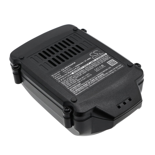 Replacement Battery for Worx  RW9161 – Power Tools – 1500mAh / 27.00Wh / 18.0V