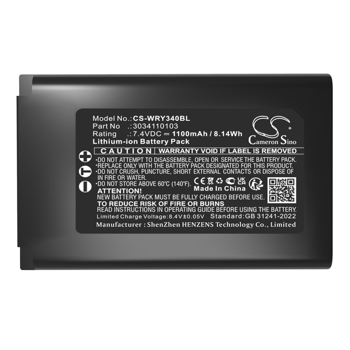 Replacement Battery for Worldline Yoximo – Payment Terminal – 1100mAh / 7.4V