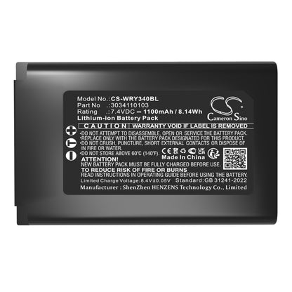 Replacement Battery for Worldline Yoximo – Payment Terminal – 1100mAh / 7.4V