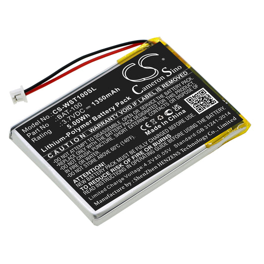 Replacement Battery for Williams Sound DLT100 – Amplifier – 1350mAh / 3.7V