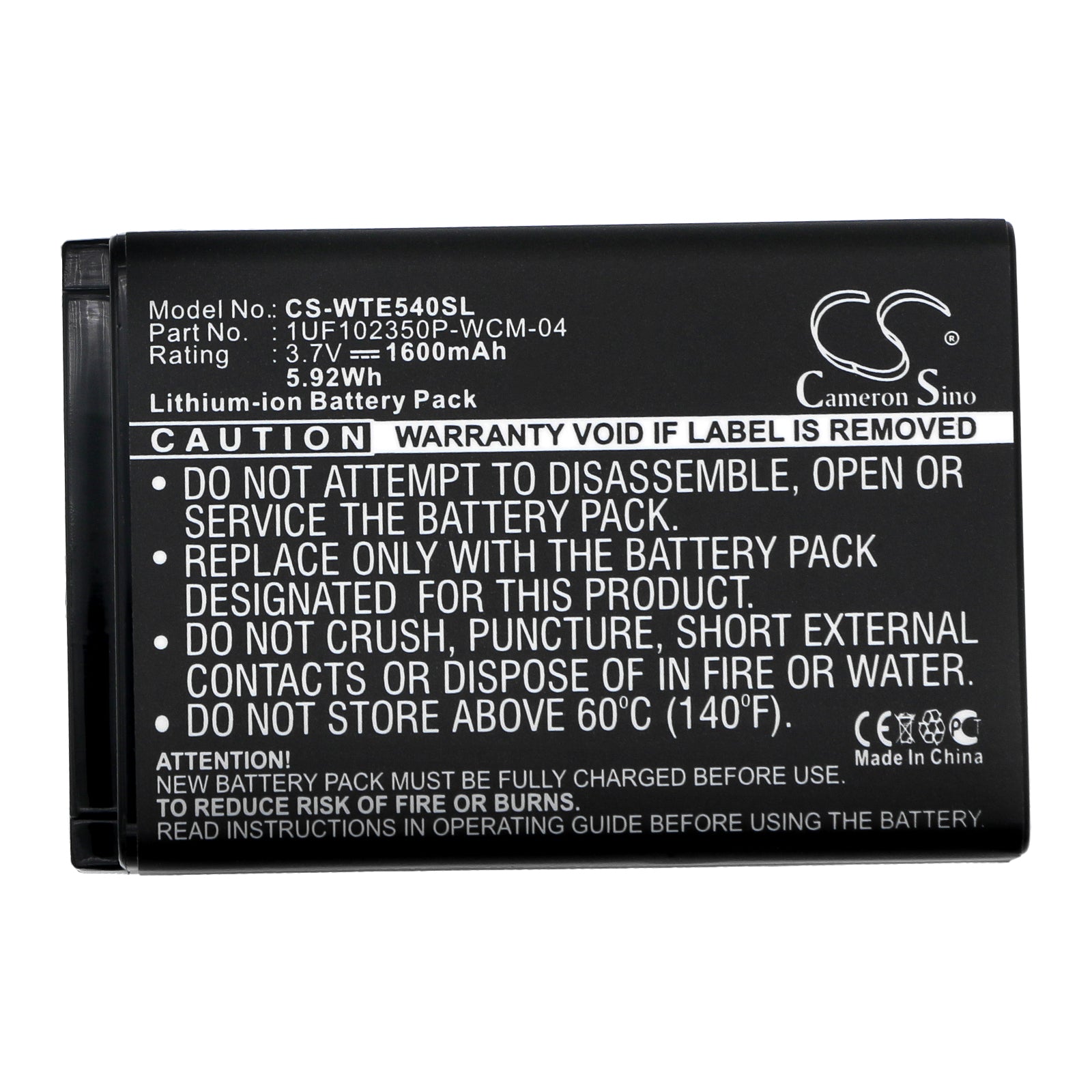Replacement Battery for Wacom Intuos4 wireless – Tablet – 1600mAh / 3.7V - image 3