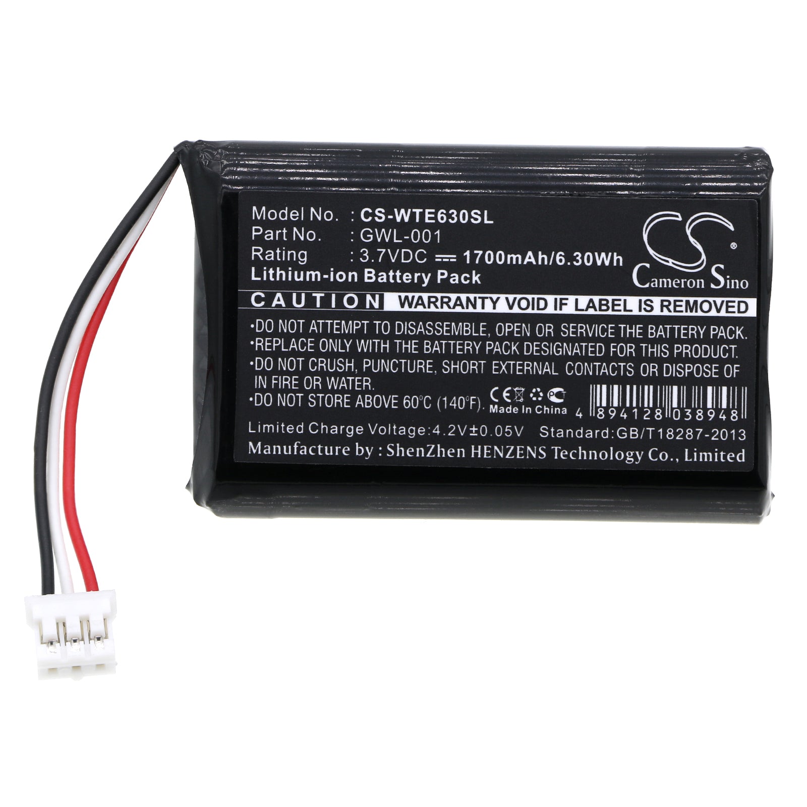Replacement Battery for Wacom CTE630BT Graphire Wireless Pen Tablet – Tablet – 1700mAh / 3.7V - image 3