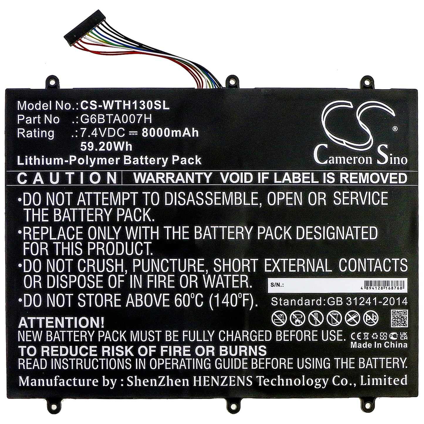Replacement Battery for Wacom Cintiq Companion 2 – Tablet – 8000mAh / 7.4V - image 3
