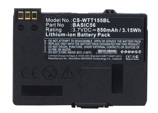 Replacement Battery for Way Systems MTT 1510 – Payment Terminal – 850mAh / 3.7V