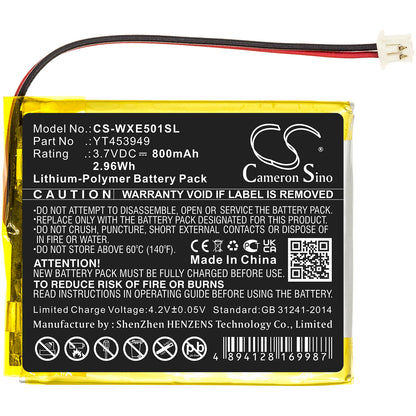 Replacement Battery for Wexler E5001 – E-book, E-reader – 800mAh / 3.7V