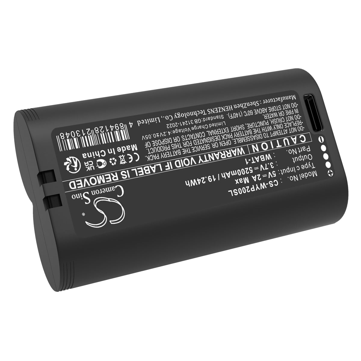 Replacement Battery for Wyze Pro 2k – Home Security Camera – 5200mAh / 3.7V