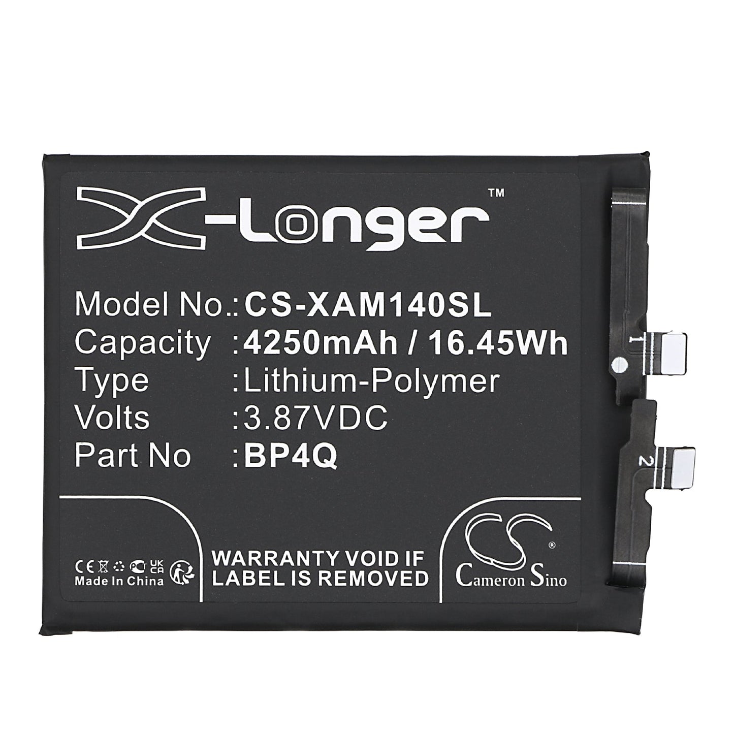 Replacement Battery for Xiaomi  14 – Mobile, SmartPhone – 4250mAh / 16.45Wh / 3.87V