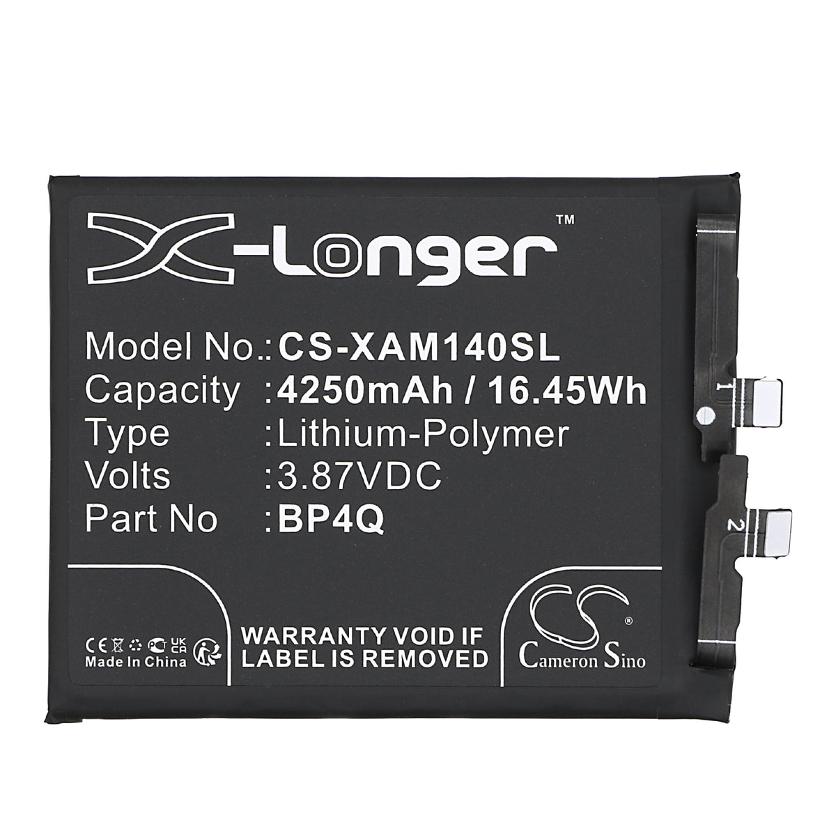 Replacement Battery for Xiaomi 14 – Mobile, SmartPhone – 4250mAh / 3.87V