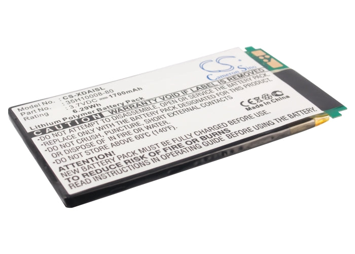 Replacement Battery for Dopod | Qtek | AudioVox | O2 | T-Mobile | Telefonica | ERA | Siemens | HTC | MWG 686 – Mobile, SmartPhone – 1700mAh / 3.7V - image 1