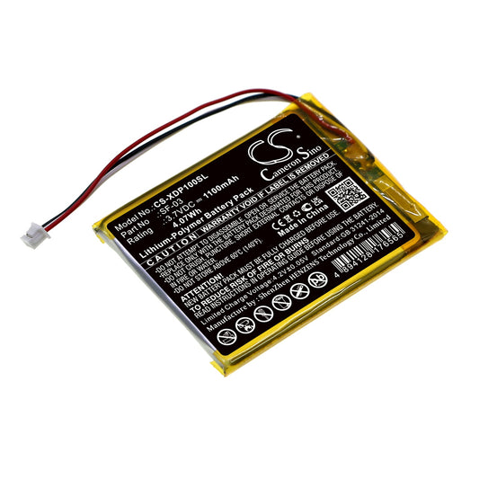 Replacement Battery for Sony  XDR-P1DBP – DAB Digital – 1100mAh / 4.07Wh / 3.7V