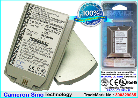 Replacement Battery for Xplore M98 – Mobile, SmartPhone – 950mAh / 3.7V - image 1