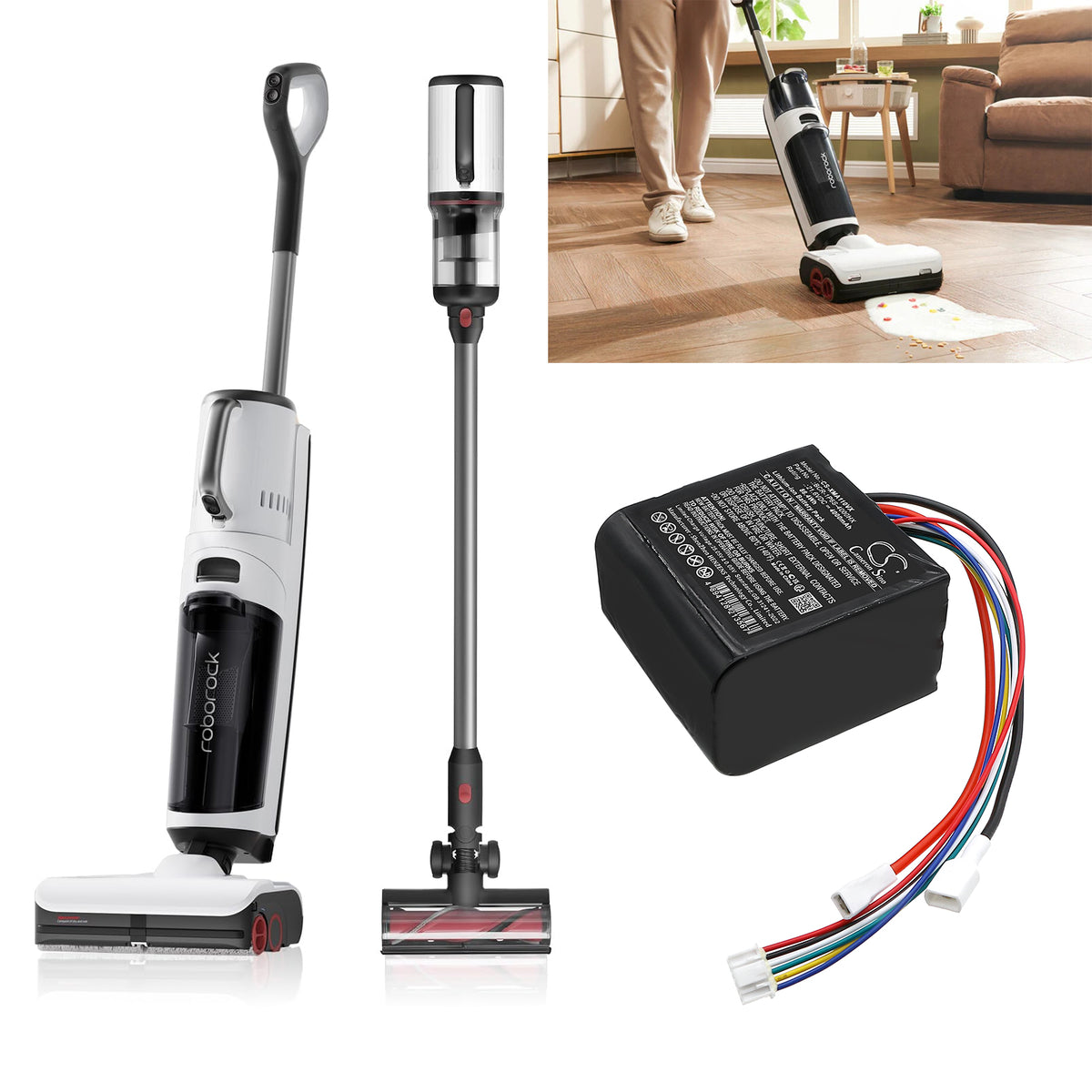 Replacement Battery for Roborock A10 Plus – Vacuum – 4000mAh / 21.6V