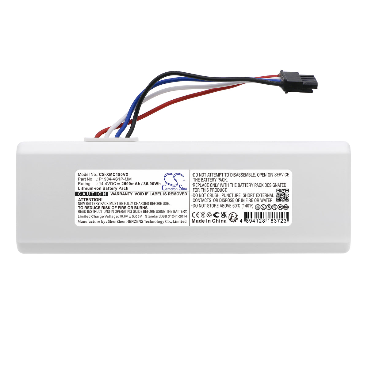 Replacement Battery for Dreame | Roborock | Xiaomi MC1808 – Vacuum – 2500mAh / 14.4V