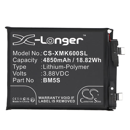 Replacement Battery for Xiaomi K60 Ultra – Mobile, SmartPhone – 4850mAh / 3.88V