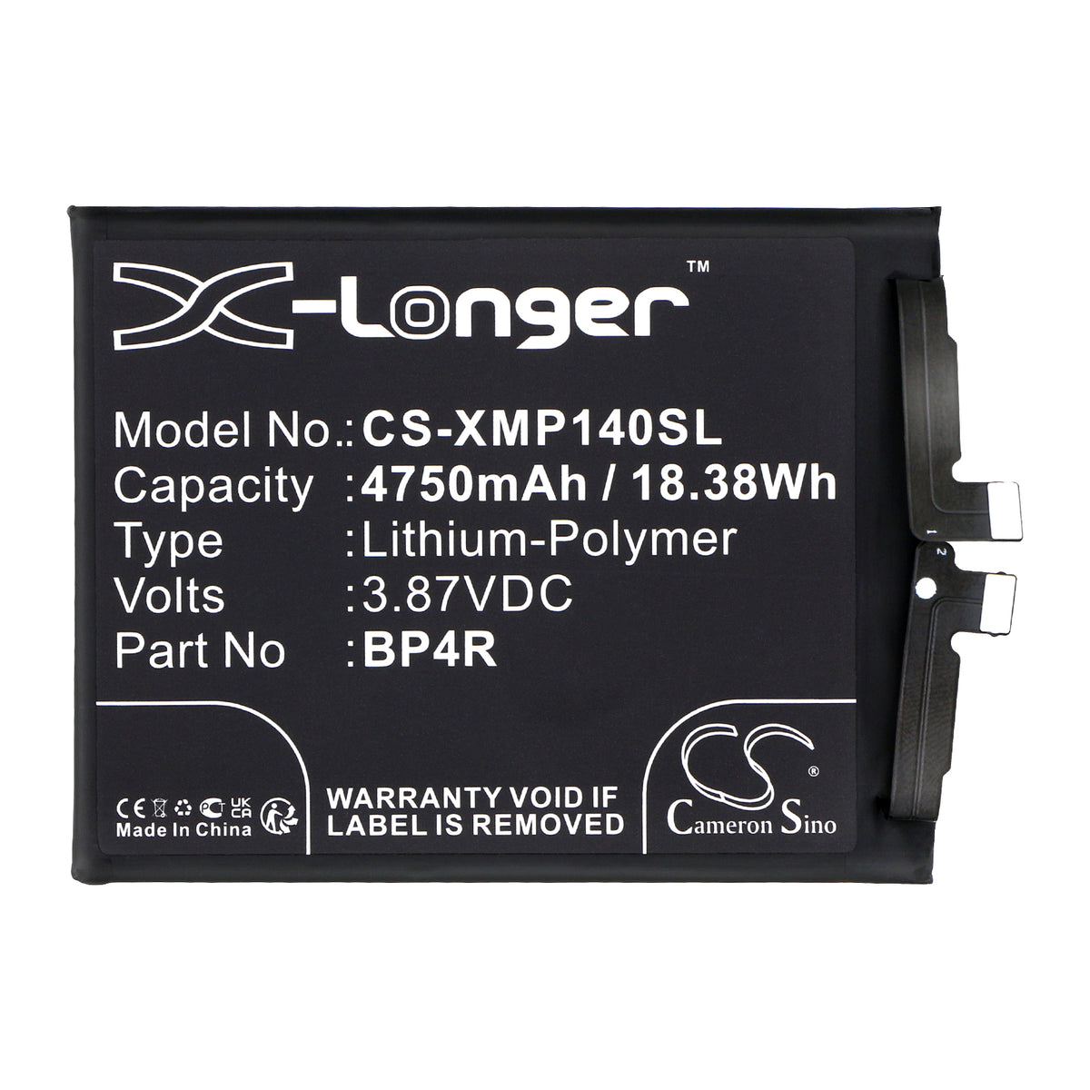 Replacement Battery for Xiaomi 14 Pro – Mobile, SmartPhone – 4750mAh / 3.87V
