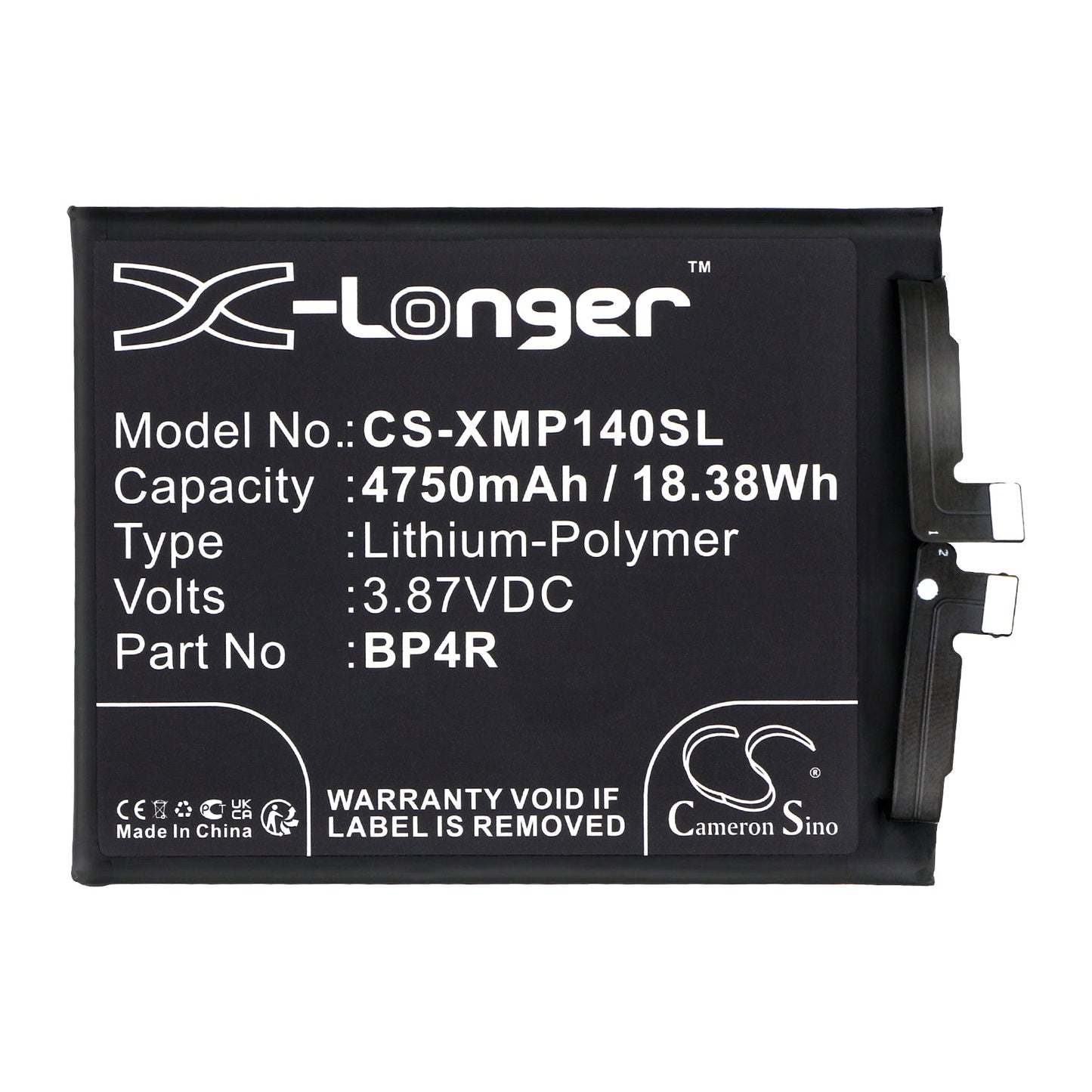 Replacement Battery for Xiaomi  14 Pro – Mobile, SmartPhone – 4750mAh / 18.38Wh / 3.87V