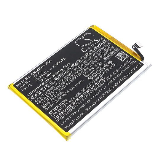 Replacement Battery for Xiaomi 2409BRN2CA – Mobile, SmartPhone – 4750mAh / 3.84V