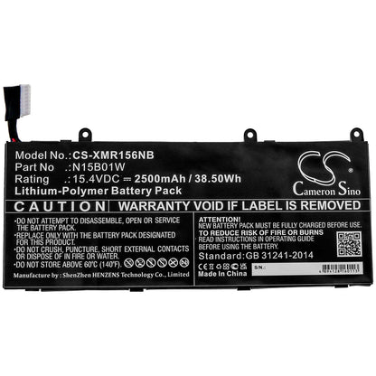 Replacement Battery for Xiaomi  MI Ruby 15.6 – Notebook, Laptop – 2500mAh / 38.50Wh / 15.4V