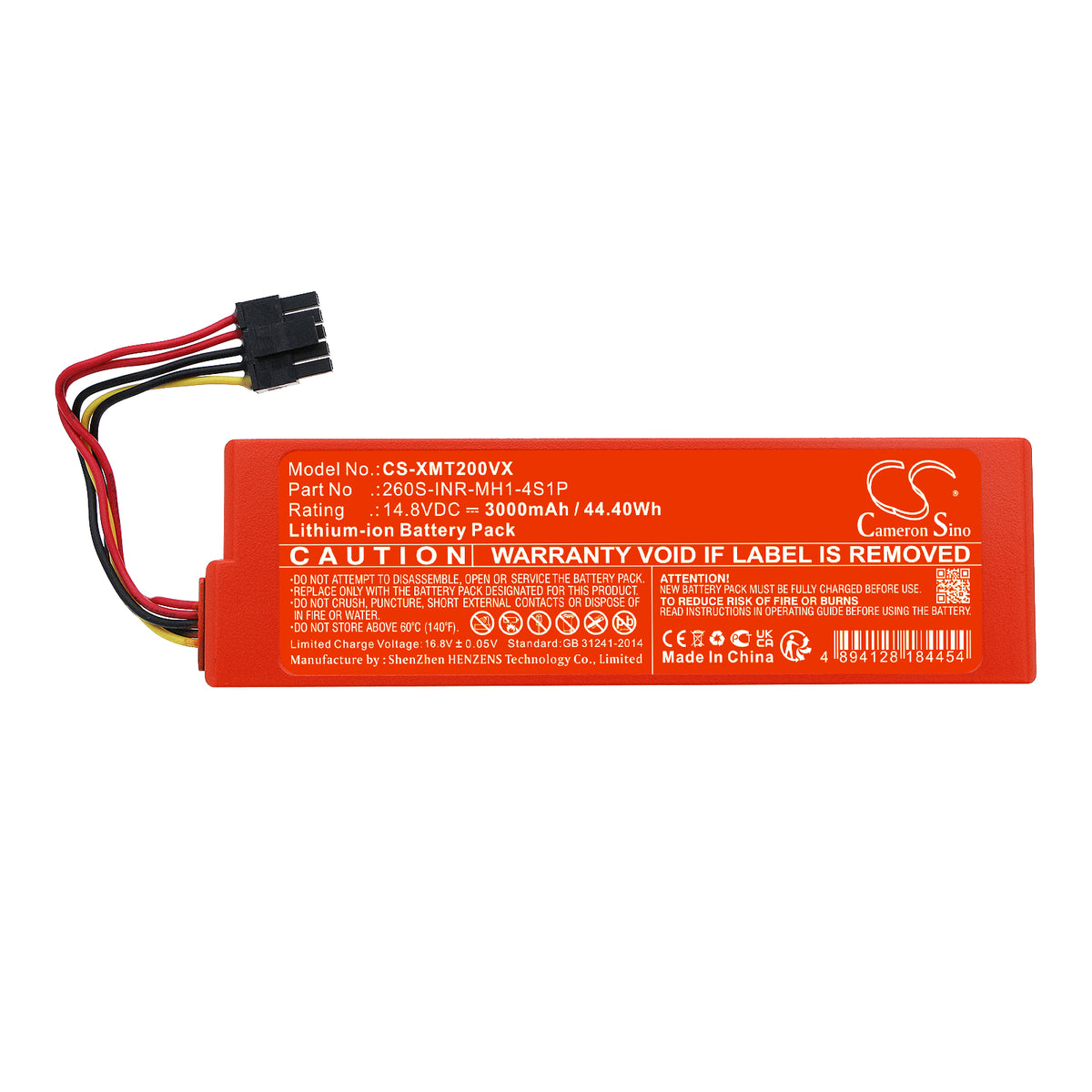 Replacement Battery for Zaco | Xiaomi M1S – Vacuum – 3000mAh / 14.8V