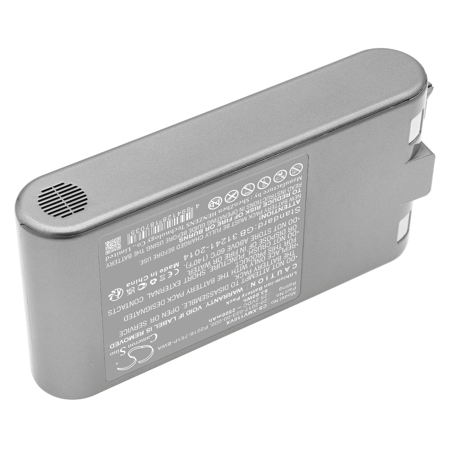 Replacement Battery for Dreame  V11 – Vacuum – 2500mAh / 63.00Wh / 25.2V