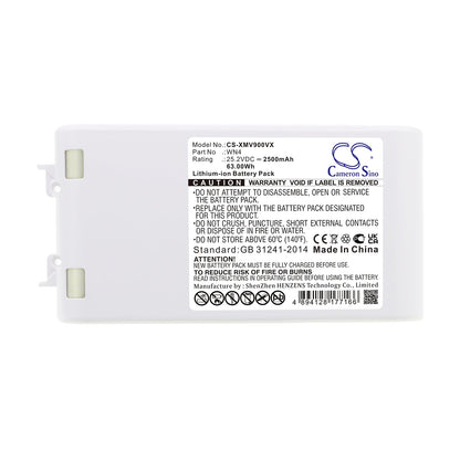 Replacement Battery for Dreame  V10 – Vacuum – 2500mAh / 63.00Wh / 25.2V