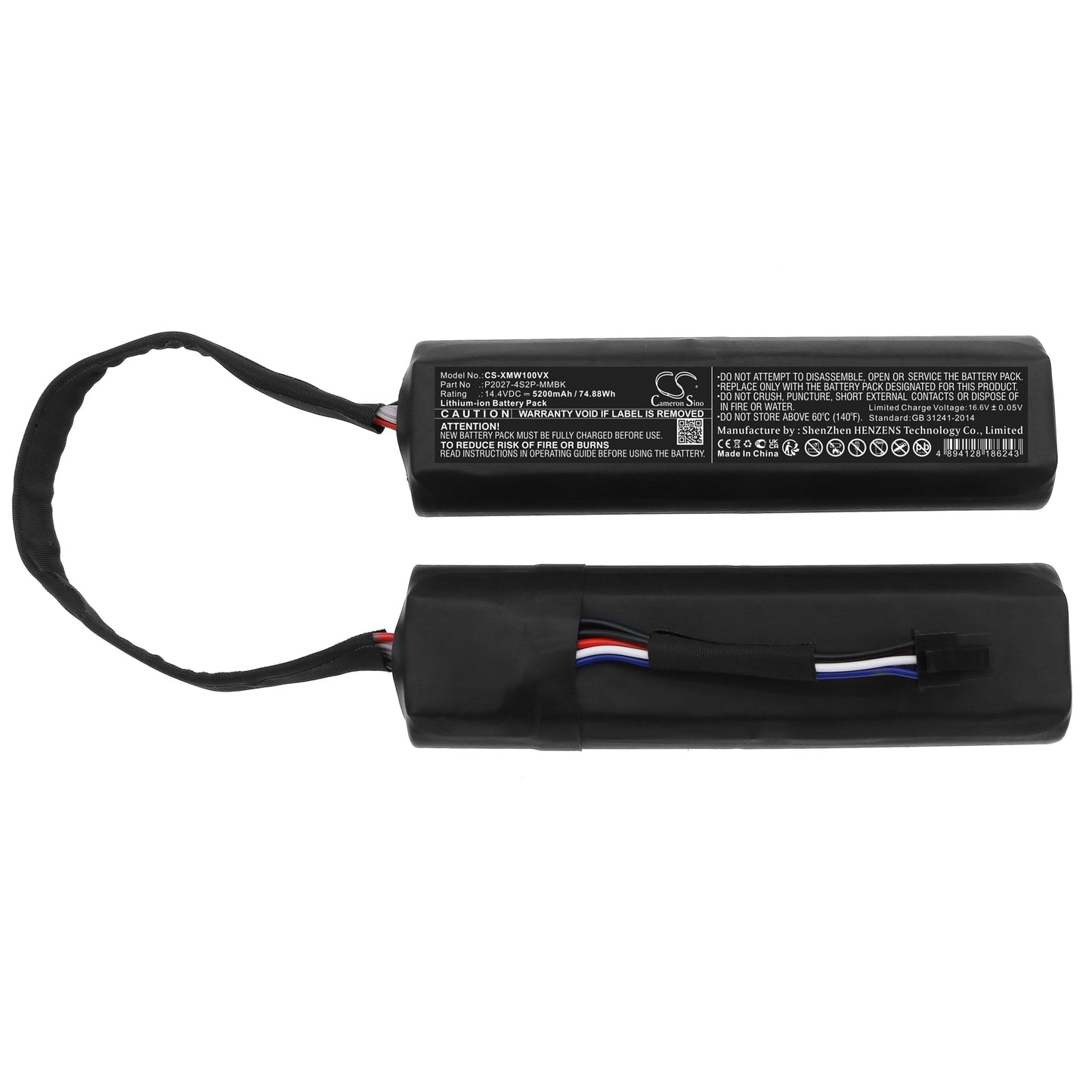 Replacement Battery for Dreame Robot Vacuum Mop Cleaner, STYTJ06ZHM, W10, – 5200mAh / 74.88Wh