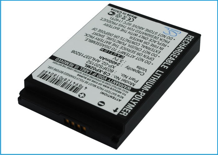 Replacement Battery for O2 XDA Atom Life – PDA, Pocket PC – 2400mAh / 3.7V
