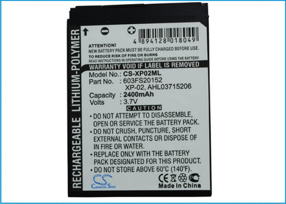 Replacement Battery for O2 XDA Atom Life – PDA, Pocket PC – 2400mAh / 3.7V