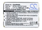 Replacement Battery for O2 | Orsio XDA Atom – PDA, Pocket PC – 1600mAh / 3.7V