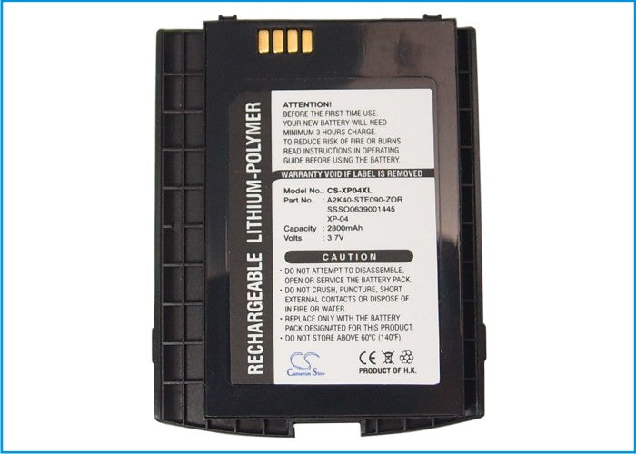 Replacement Battery for O2 Xda Stealth – PDA, Pocket PC – 2800mAh / 3.7V