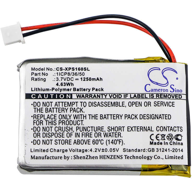 Replacement Battery for Dual XGPS160 – GPS, Navigator – 1250mAh / 3.7V - image 3