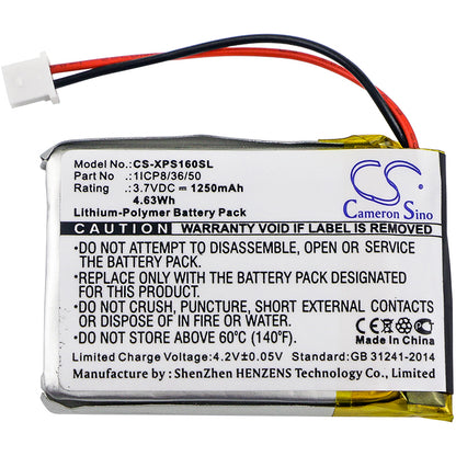 Replacement Battery for Dual XGPS160 – GPS, Navigator – 1250mAh / 3.7V - image 3