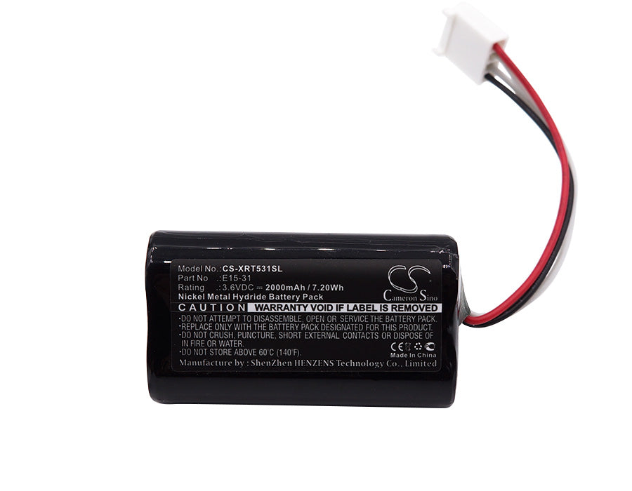 Replacement Battery for X-Rite  E15-31 – Equipment, Survey, Test – 2000mAh / 7.20Wh / 3.6V