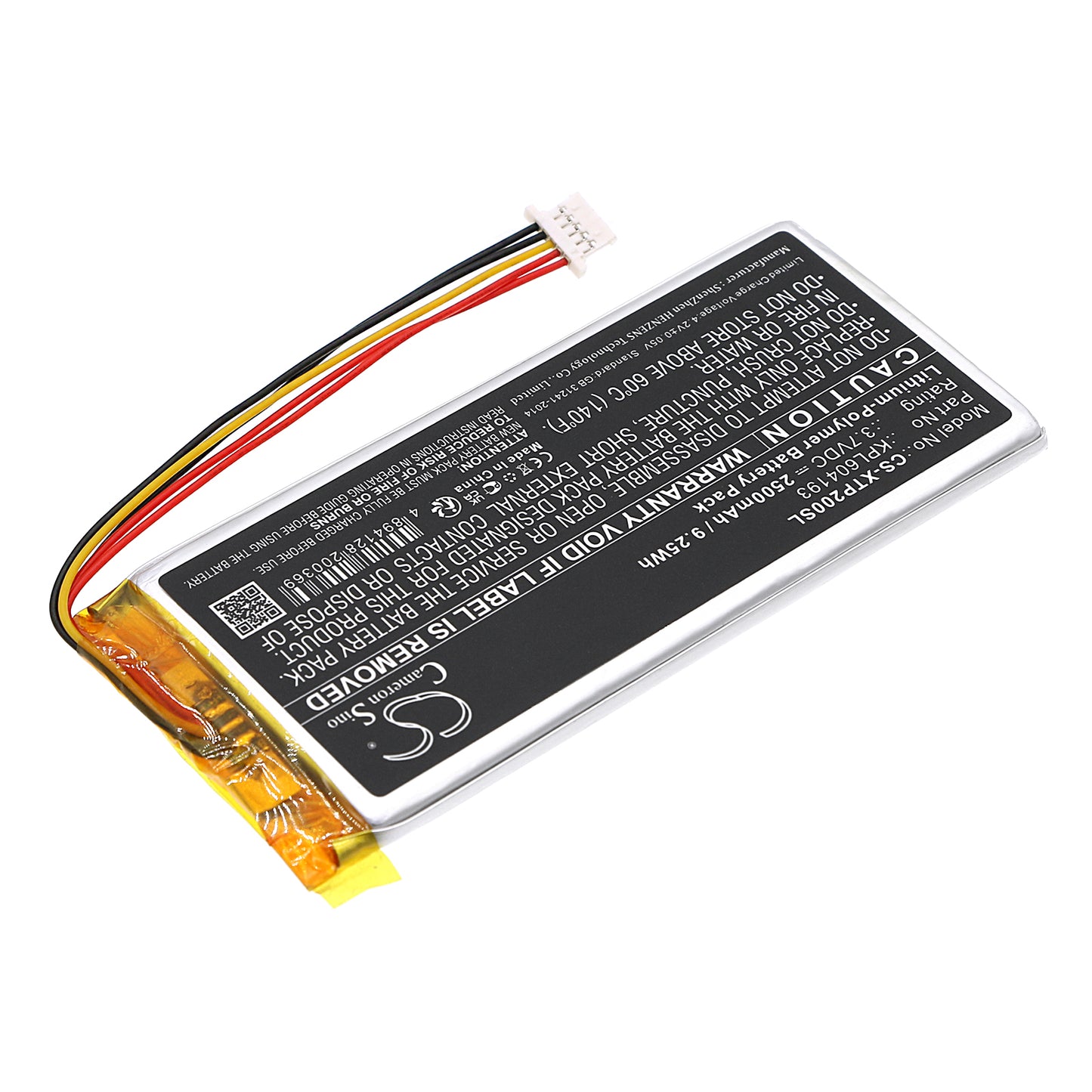 Replacement Battery for XTOOL TP200 – Diagnostic Scanner – 2500mAh / 3.7V - image 2