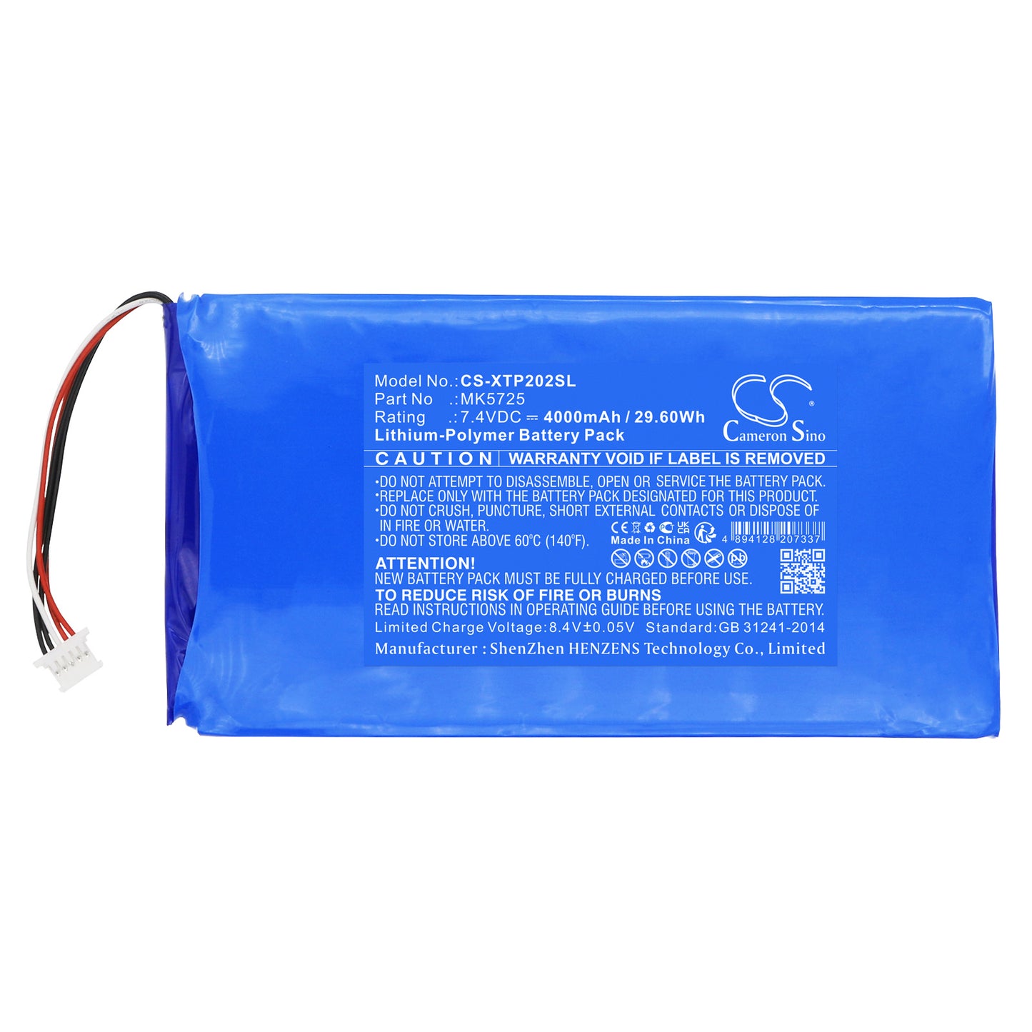 Replacement Battery for XTOOL X100 Pad2 – Diagnostic Scanner – 4000mAh / 7.4V - image 3