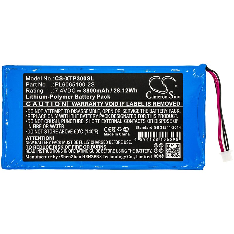 Replacement Battery for XTOOL EZ300 Pro – Diagnostic Scanner – 3800mAh / 7.4V