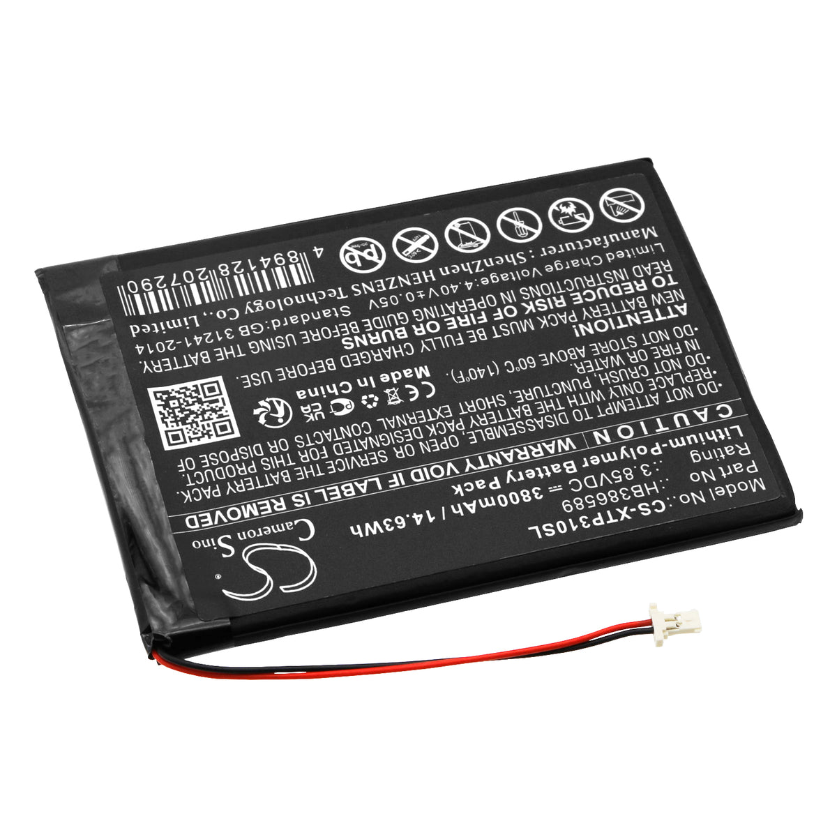 Replacement Battery for XTOOL X100PAD AUTO Key Programmer Tablet – Diagnostic Scanner – 3800mAh / 3.85V