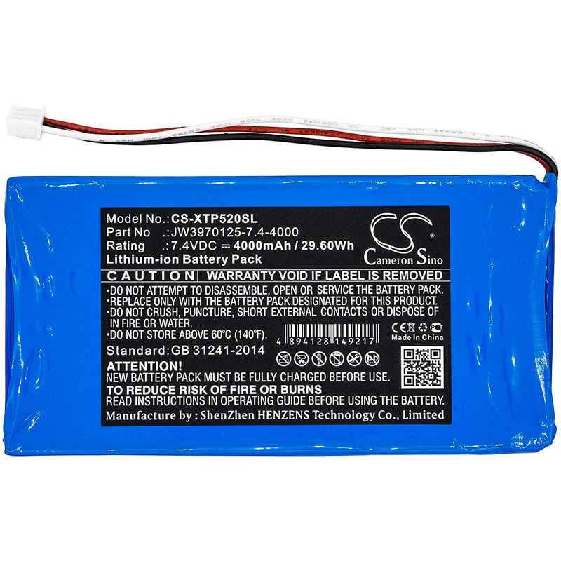 Replacement Battery for XTOOL P52 – Diagnostic Scanner – 4000mAh / 7.4V