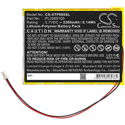 Replacement Battery for XTOOL  EZ300 – Diagnostic Scanner – 2200mAh / 8.14Wh / 3.7V