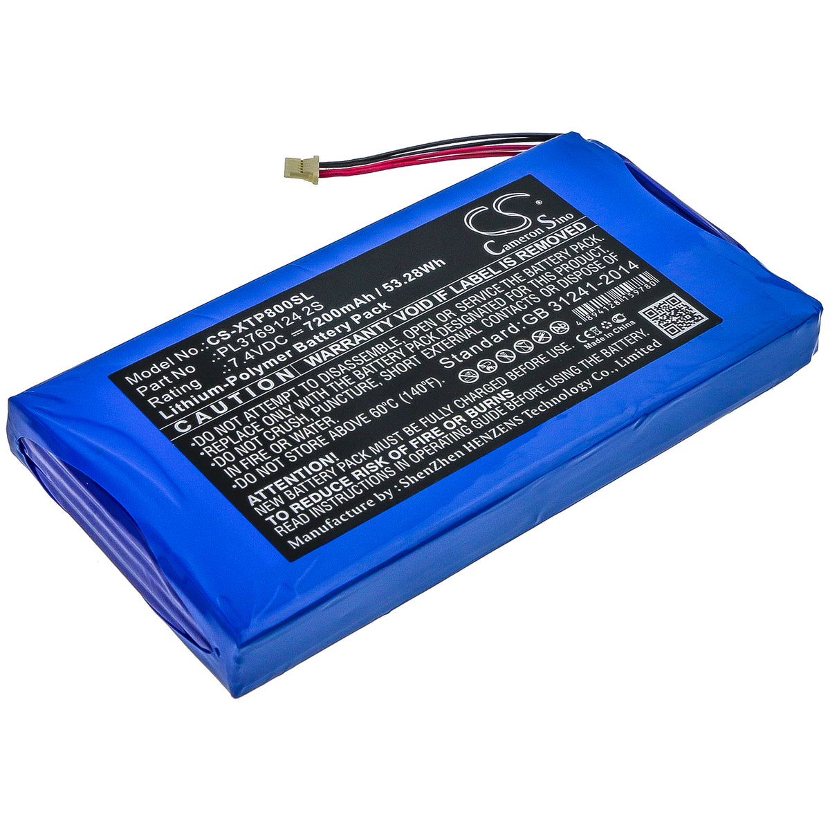 Replacement Battery for XTOOL | Langren PS80 – Diagnostic Scanner – 7200mAh / 7.4V