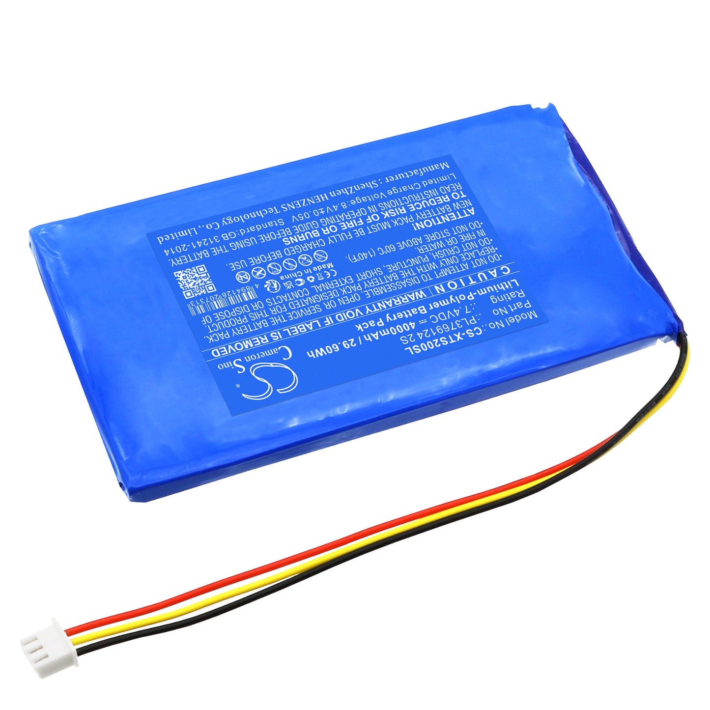 Replacement Battery for XTOOL  PS2 Heavy Duty Truck Diagnosti – Diagnostic Scanner – 4000mAh / 29.6Wh / 7.4V
