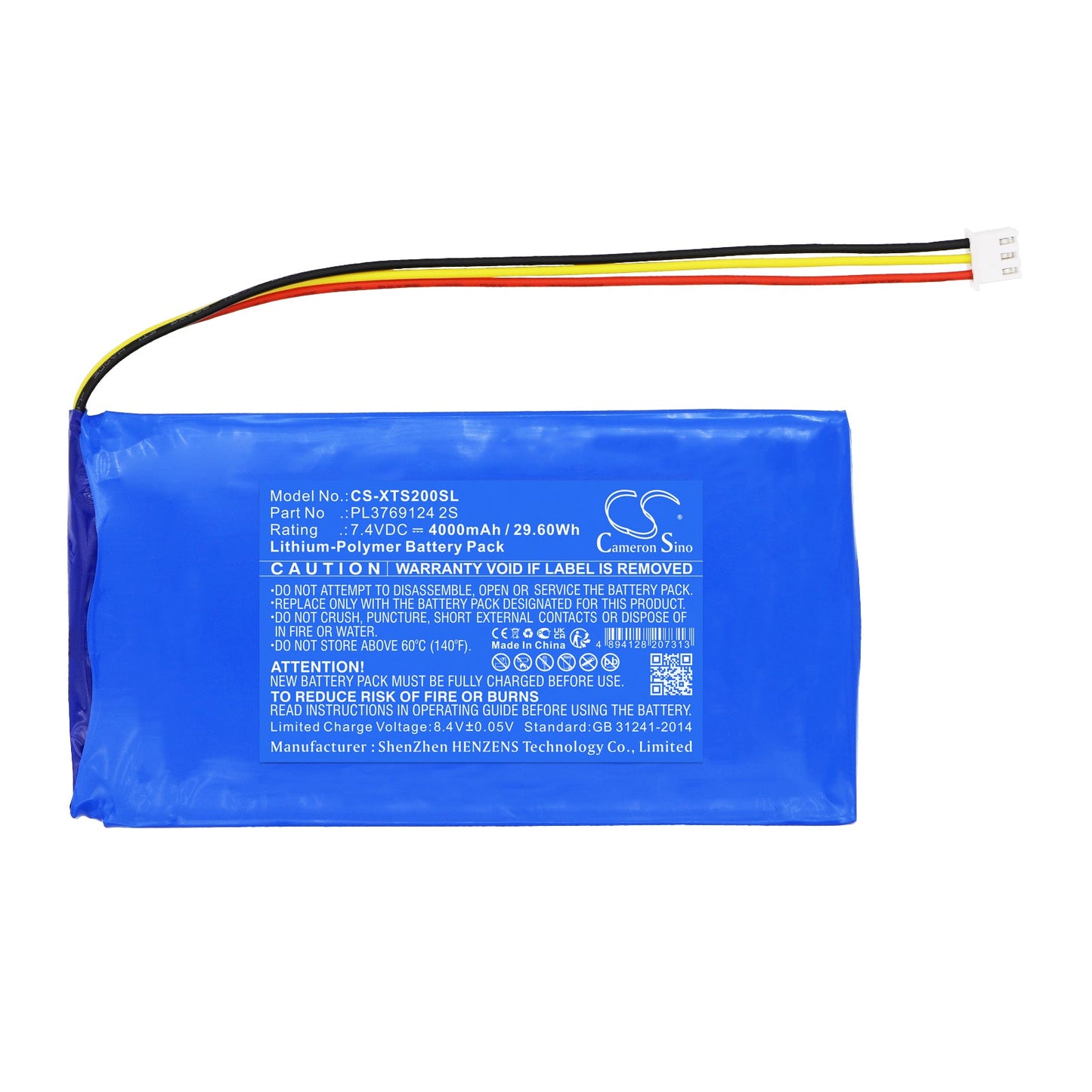 Replacement Battery for XTOOL  PS2 Heavy Duty Truck Diagnosti – Diagnostic Scanner – 4000mAh / 29.6Wh / 7.4V