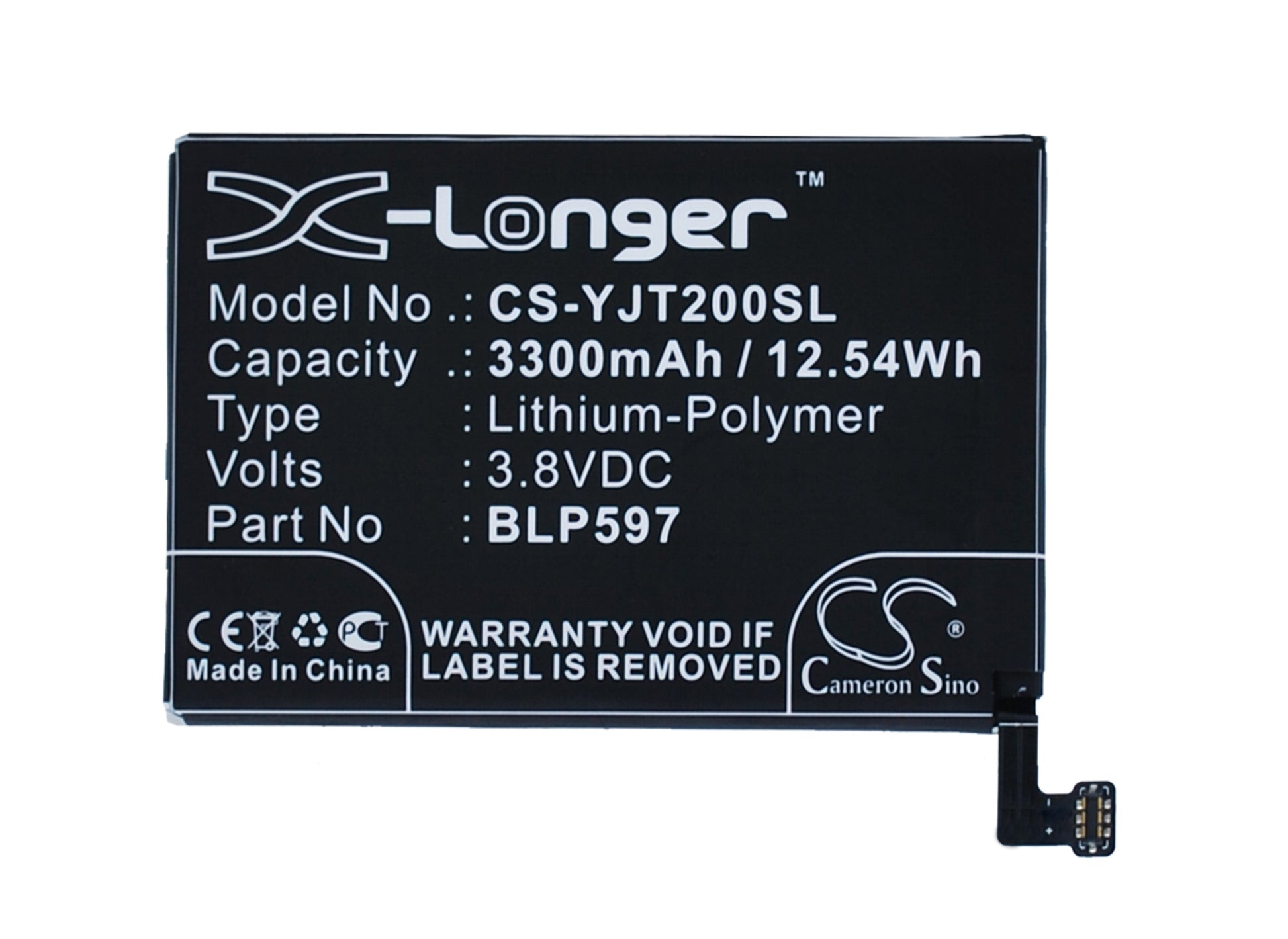 Replacement Battery for OnePlus 2 – Mobile, SmartPhone – 3300mAh / 3.8V - image 1