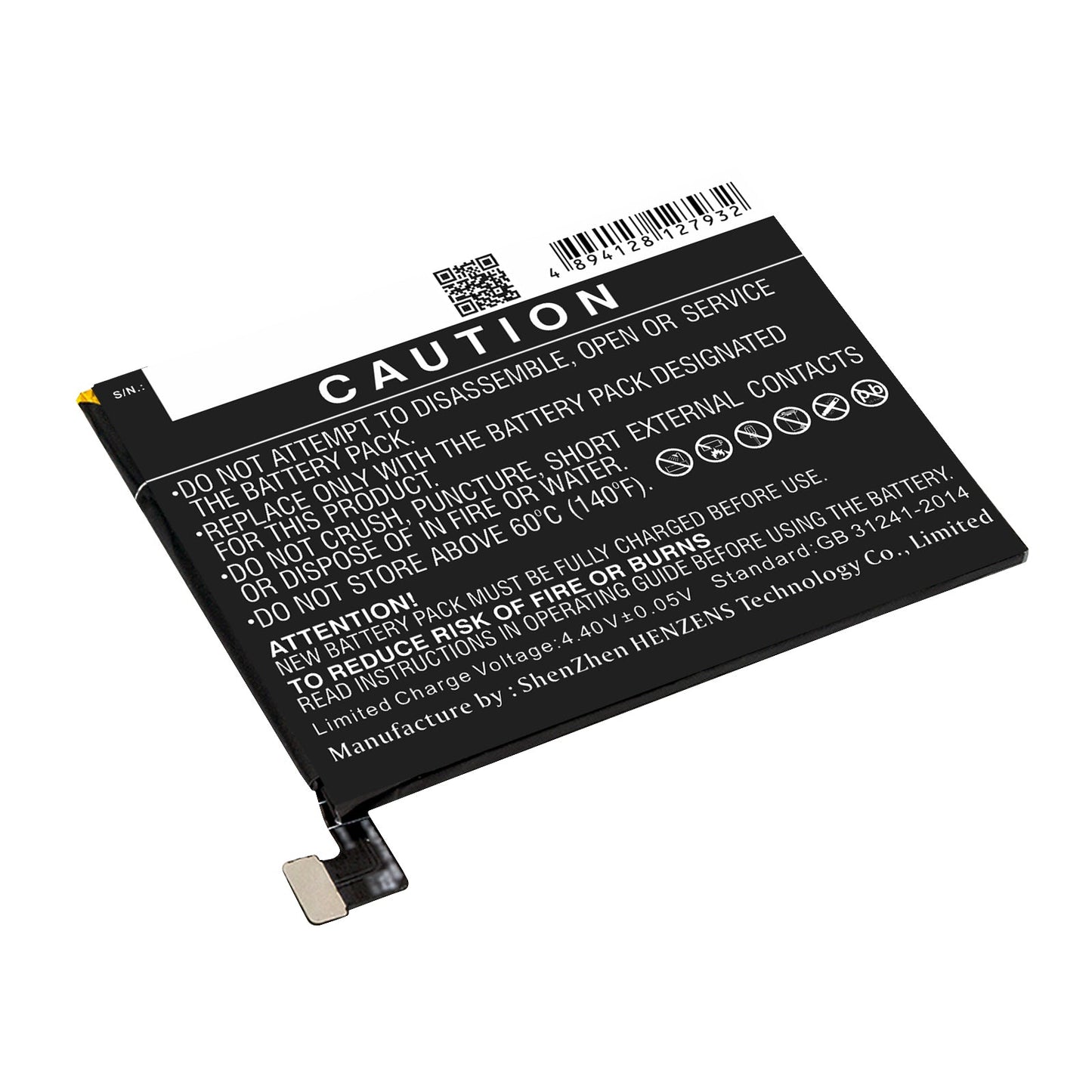 Replacement Battery for OnePlus  3T – Mobile, SmartPhone – 3000mAh / 11.55Wh / 3.85V