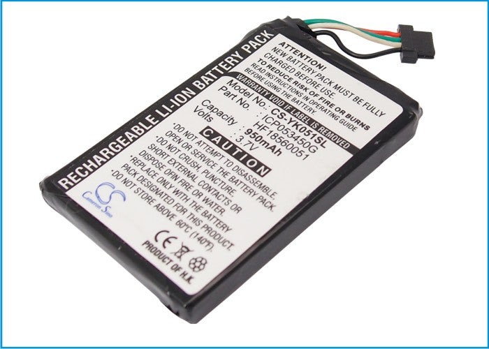 Replacement Battery for Yakumo EazyGo – GPS, Navigator – 950mAh / 3.7V - image 1