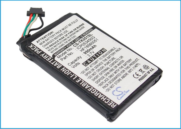 Replacement Battery for Yakumo EazyGo – GPS, Navigator – 950mAh / 3.7V - image 2