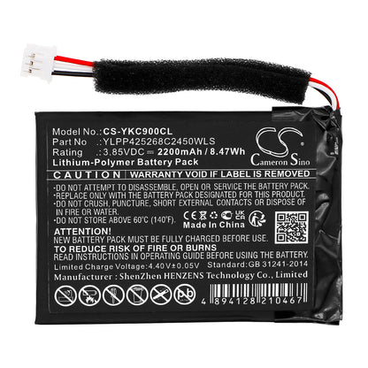 Replacement Battery for Yealink CP900 – Communication & Conferencing – 2200mAh / 3.85V