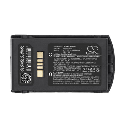 Replacement Battery for Zebra MC33 – Barcode Scanner – 6300mAh / 3.7V